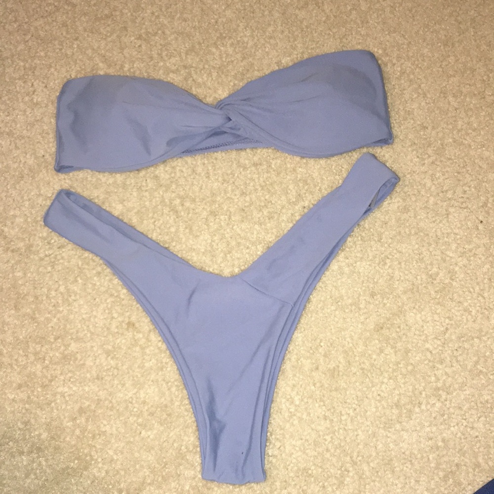 Blue bikini